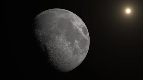Bezaubernder-Blick-Auf-Mond-Und-Sonne-Im-Weltraum