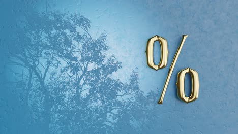 Golden-percentage-symbol-on-blue-background-Template-Animation