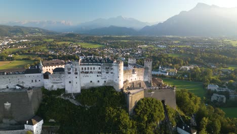 Aerial-Pullback-Reveals-Salzburg-Castle