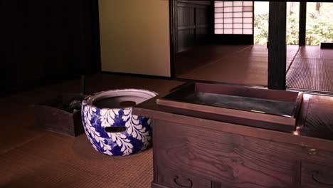 Japanese-style-old-house-brazier-Fuchu-City-Local-Forest-Museum