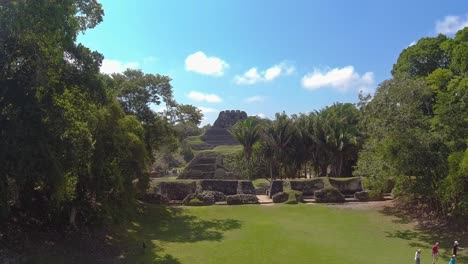 View-of-the-Xunantunich-Mayan-Ruins-in-San-Jose-Succotz,-Belize