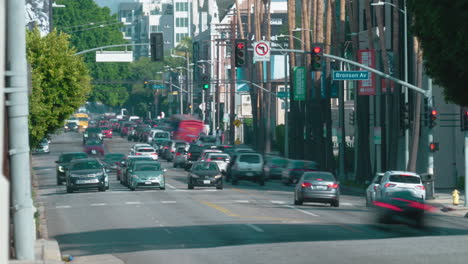 A-Timelapse-of-Heavy-Traffic-on-Melrose-Avenue-in-Hollywood-During-Rush-Hour