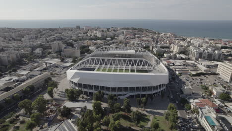 Raw-file---Bloomfield-football-Stadium-in-Jaffa-Tel-Aviv,-it-has-a-capacity-of-29,400-seats