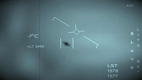 Ein-Blick-Aus-Der-Position-Des-Piloten,-Während-Er-Ein-Unbekanntes,-Nicht-Identifiziertes-Fliegendes-UFO-Objekt-Verfolgt