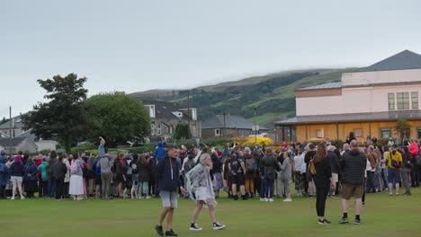 Crowds-of-people-attending-the-Largs-Viking-Festival-despite-the-rain