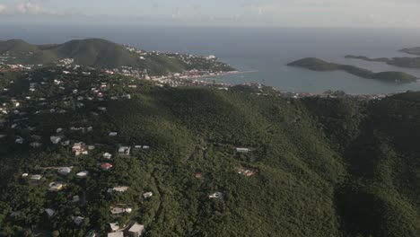 St-Thomas-jungle-mtn-flyover-reveals-Long-Bay-and-city-cruise-pier