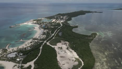 Aérea:-Great-Stirrup-Cay-En-Bahamas-Se-Está-Desarrollando-Para-El-Turismo