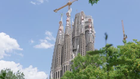 Blick-Auf-Die-Sagrada-Familia-Barcelona-Spanien