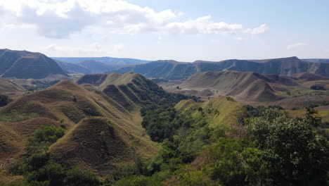 Amazing-Nature-Landscape-Of-Sumba-Island-With-Hilly-Terrain-In-East-Nusa-Tenggara,-Indonesia