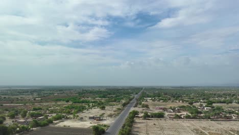 Aerial-timelapse-of-National-Highway-in-Balochistan,-Pakistan,-Kalat