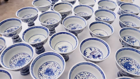 Traditional-Painted-Chinese-Porcelain-Glasses.-4K-Slow-Motion