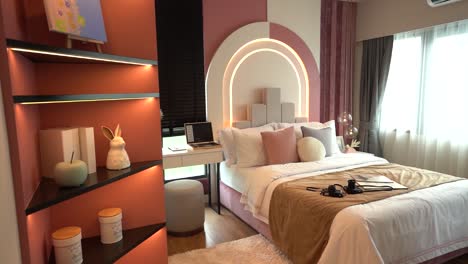 Pink-and-Beige-Master-Bedroom-Interior-Design