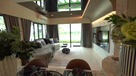 Modernes-Luxus-wohnzimmer-innendesign,-Keine-Menschen