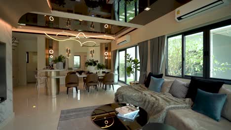 Modernes-Luxus-wohnzimmer-innendesign,-Keine-Menschen