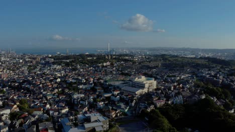 The-aerial-view-of-Yokohama