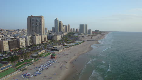 The-beaches-of-the-city-of-Bat-Yam,-Israel