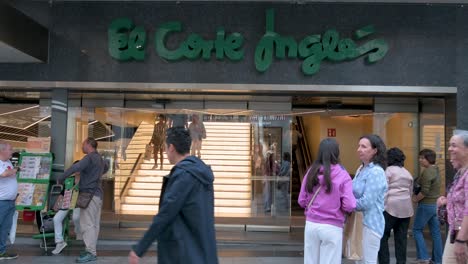 Pedestrians-and-shoppers-are-seen-at-the-entrance-of-the-Spanish-biggest-department-store-El-Corte-Ingles