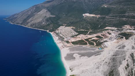Ultimate-Luxury-Resorts-and-Villas-on-Albania's-Vast-Blue-Ionian-Sea-Shoreline---Green-Coast-Summer-Vacation-Haven