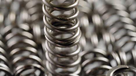 Close-up-of-Spinning-Coil-Spring-Device---Metal-Spring