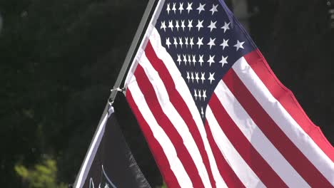 Amerikanische-Flagge-Weht-Im-Wind