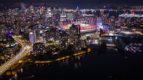 Downtown-Vancouver-Aerial-Night-Hyperlapse