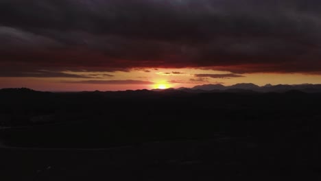 Luftaufnahme-Des-Sonnenuntergangs-In-Spanien