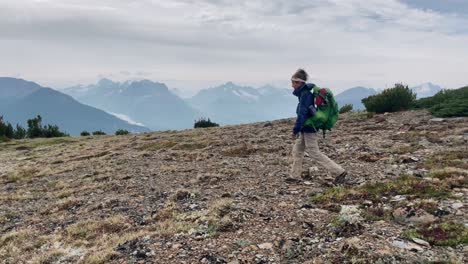 Pov-Caucasian-Female-Hiking-Vacation-British-Columbia-Canada