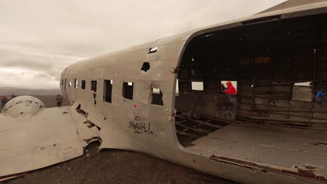 Innenraum-Des-DC-3-Flugzeugwracks