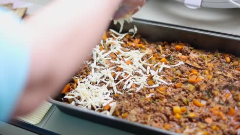 Cooking-Delicious-Ground-Beef-With-Vegetables---Close-Up
