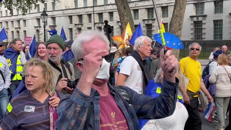 Die-Englische-Wiederbeitrittsbewegung-Zur-EU-Gewinnt-An-Stärke-Bei-Den-Brexit-Protesten-In-London
