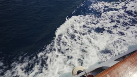 Yacht-ride-in-Mediterranean-Sea.-Waves-crashing