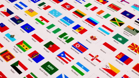 An-illustration-chart-or-poster-in-a-diagonal-position-revealing-different-kinds-of-colorful-national-flags-zoomed-out