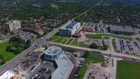 The-Regional-Municipality-of-Durham,-Health-Department,-Aerial-View,-Ontario,-Canada