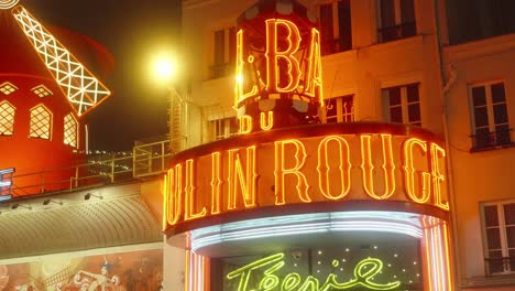 Close-up-view-of-neon-lights-at-Moulin-Rouge-presents-a-mesmerizing-spectacle-of-vivid-colors-and-dazzling-luminescence
