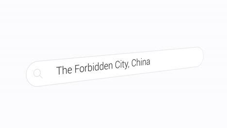 Buscando-La-Ciudad-Prohibida,-China-En-El-Buscador