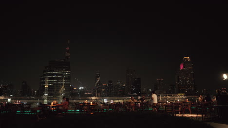 Bangkok-Stadt-Stadtbild-Gebäude-Thailand-Bei-Nacht-Etablieren