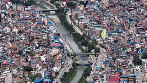 El-Estilo-De-Vida-De-La-Ocupada-Ciudad-Asiática-De-Katmandú,-Nepal.