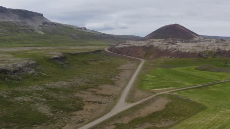 Remote-Church-By-The-Lave-Field-Near-The-Volcano-Crater-In-Snaefellsnes,-Western-Iceland