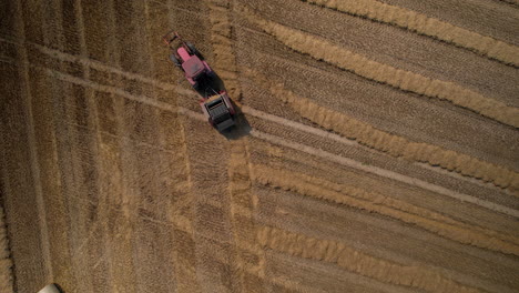 Top-down-ascending-drone-shot-of-agriculture