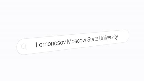 Typing-Lomonosov-Moscow-State-University-on-the-Search-Engine