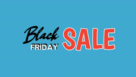 Black-Friday-sale-text-cartoon-animation-motion-graphics-on-blue-background-for-discount,shop,-business-concept-video-elements