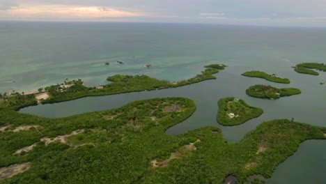 Tropical-lagoons-inside-Tintipan-island-in-Colombian-Caribbean