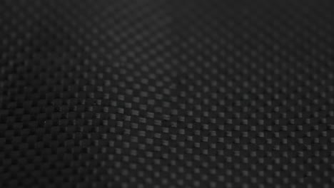 Detailed-Close-up-Moving-Macro-Shot-of-Black-Nylon-Fabric