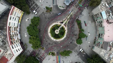 Zenital-Drohnenaufnahme-Des-Mexico-City-Marathons-2023