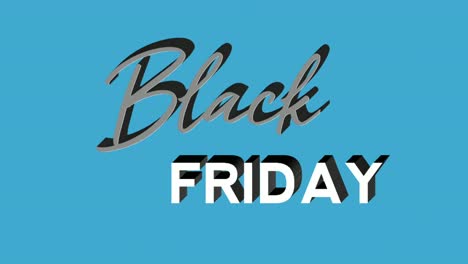 Black-Friday-text-cartoon-animation-motion-graphics-on-blue-background-for-discount,shop,-business-concept-video-elements