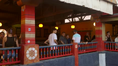 Visitors-waiting-in-line-for-the-Shambhala-roller-coaster-in-Port-Aventura