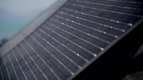 Close-up-of-a-portable-solar-panel