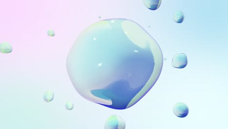 Abstract-3D-Animation-Of-Colored-Bubble