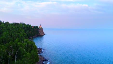 Drone-Lake-Superior-Shore-Northern-Shipping-Industry-Water-4K-Nature-Wilderness