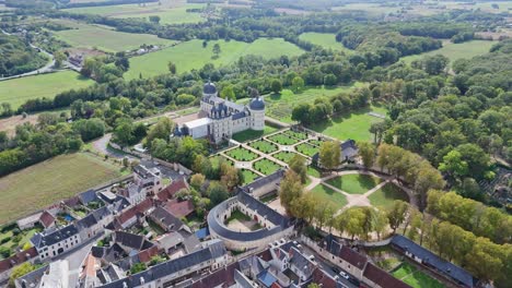 Aerial-view-of-Valençay-Castle,-France